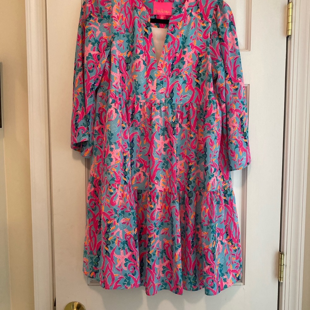 Lilly Pulitzer Pink and Blue womens dress